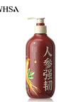500ml Ginseng & Ganoderma Shampoo | Deep Cleansing & Anti-Loss | Fluffy Hair