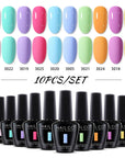 NAILCO Soak-Off Gel Nail Polish – Salon Color, Base & Top Coat (15ml)