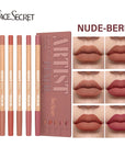 Face Secret Sculpting Matte Lip Liner Set | Weightless & Blendable Precision Pencil