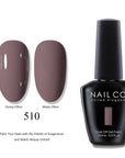 NAILCO Soak-Off Gel Nail Polish – Salon Color, Base & Top Coat (15ml)