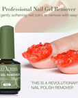 MEET ACROSS Nail Gel Polish Remover - Gentle, Effective, Non-Damaging