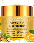 Turmeric Vitamin C Retinol Cream for Face - Moisturizing, Firming, Lightening, Whitening Skincare