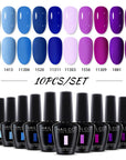 NAILCO Soak-Off Gel Nail Polish – Salon Color, Base & Top Coat (15ml)