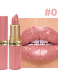 Starlight Shimmer Lipstick – velvet lipstick texture close-up