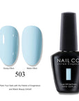 NAILCO Soak-Off Gel Nail Polish – Salon Color, Base & Top Coat (15ml)