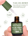 MEET ACROSS Nail Gel Polish Remover - Gentle, Effective, Non-Damaging
