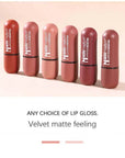 6 Pcs Matte Velvet Lipstick Set