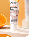 SADOER Vitamin C Brightening Body Lotion - Moisturizing, Smoothing & Anti-Drying Cream