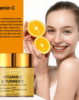 Turmeric Vitamin C Retinol Cream for Face - Moisturizing, Firming, Lightening, Whitening Skincare