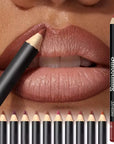 Waterproof Matte Lip Liner & Lipstick Pencil | Long Lasting, Transfer-Proof Lip Tint