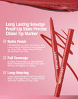 Flawless 2-in-1 Lip Duo: Waterproof Lipstick & Liner Set | Long-Wear, Smudge-Proof