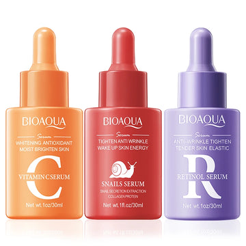 BIOAQUA Vitamin C & Retinol Serum – Brightening, Hydrating, Anti-Aging Skincare