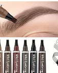 Waterproof 4-tip microblading eyebrow pen shade range