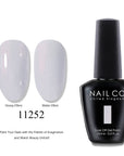 NAILCO Soak-Off Gel Nail Polish – Salon Color, Base & Top Coat (15ml)