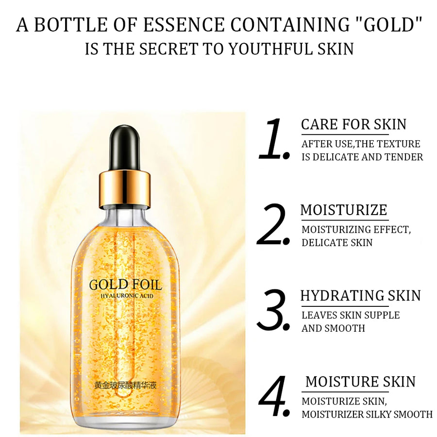 24k Gold Hyaluronic Acid Face Serum - My Radiance Skin 