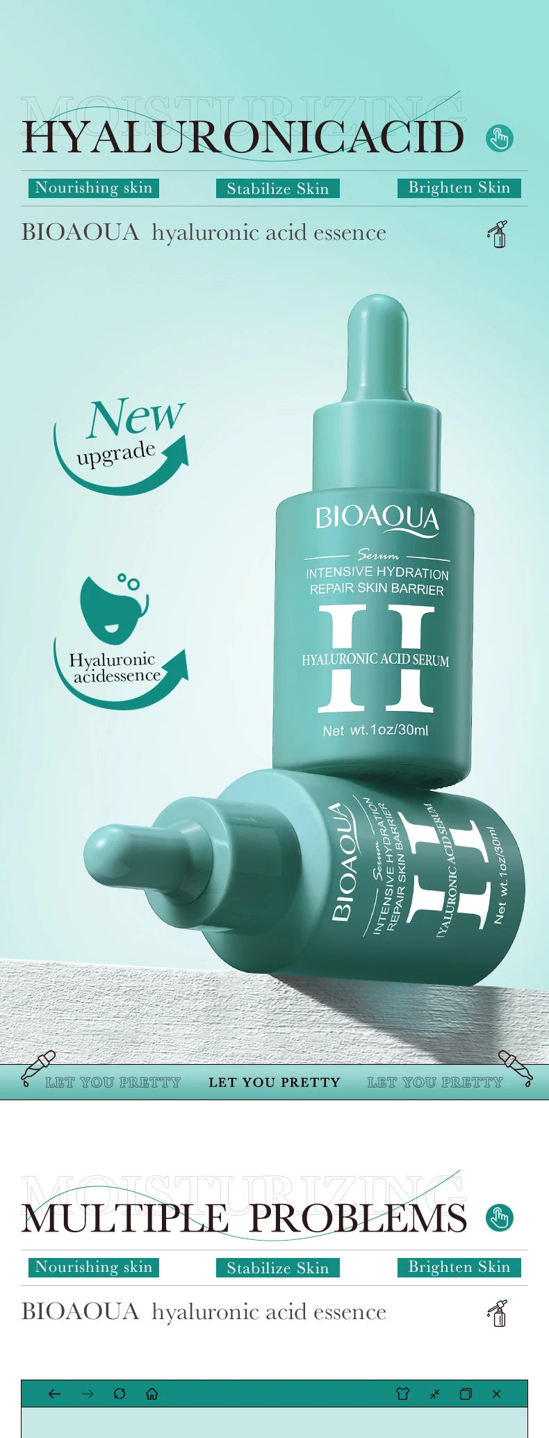 BIOAQUA Vitamin C & Retinol Serum – Brightening, Hydrating, Anti-Aging Skincare