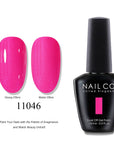 NAILCO Soak-Off Gel Nail Polish – Salon Color, Base & Top Coat (15ml)