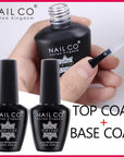 NAILCO Soak-Off Gel Nail Polish – Salon Color, Base & Top Coat (15ml)