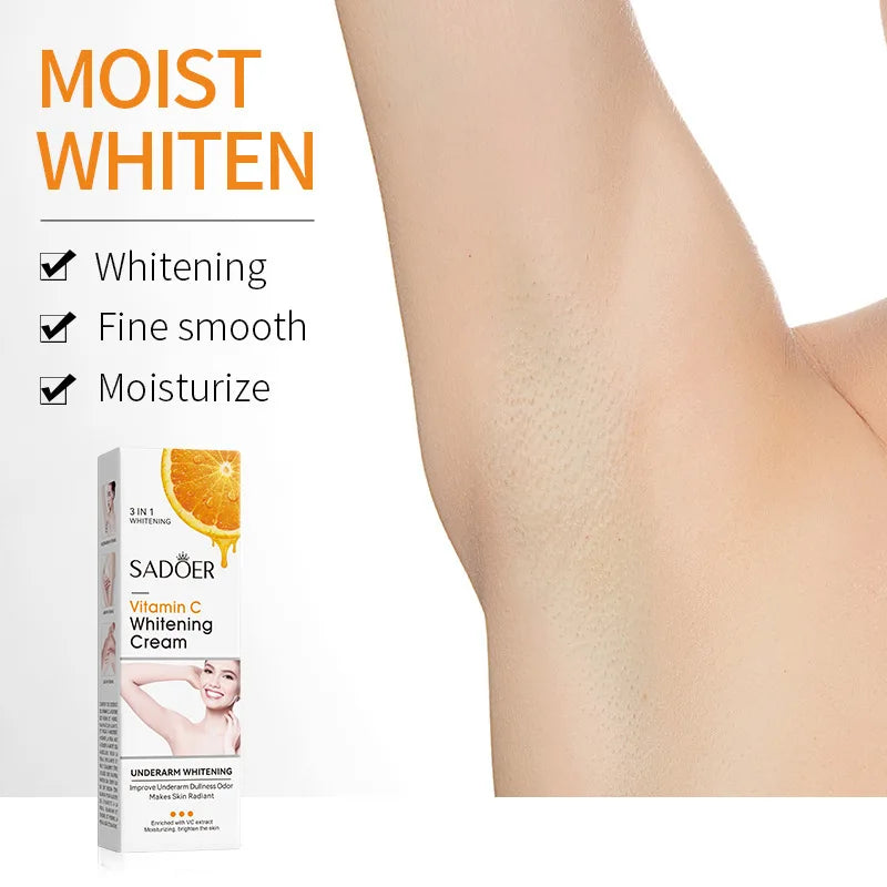 SADOER Vitamin C Brightening Body Lotion - Moisturizing, Smoothing & Anti-Drying Cream