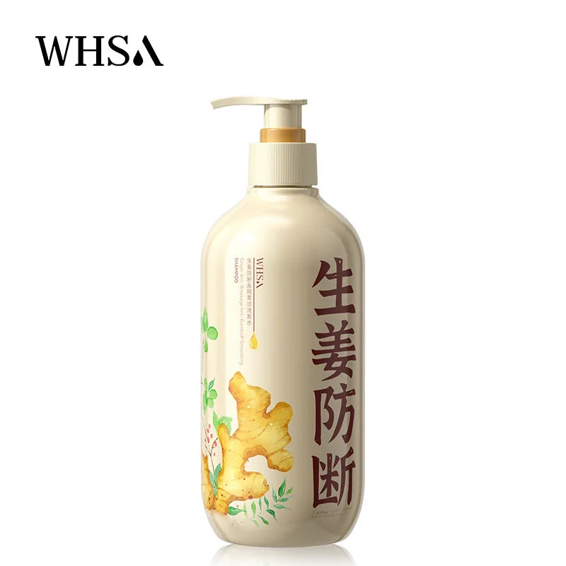 500ml Ginseng & Ganoderma Shampoo | Deep Cleansing & Anti-Loss | Fluffy Hair