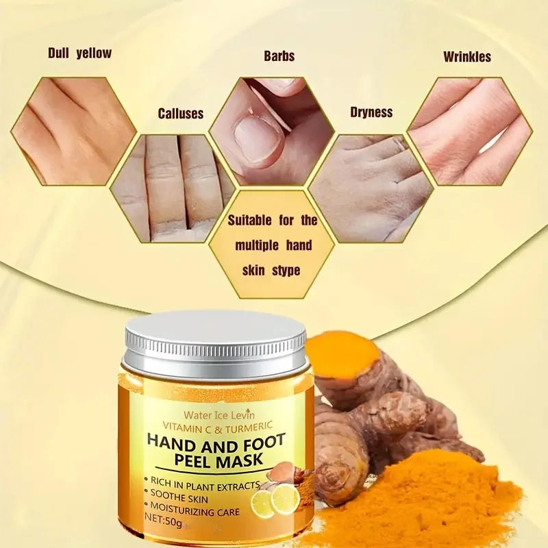 Vtamin c turmeric hand wax mask