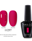 NAILCO Soak-Off Gel Nail Polish – Salon Color, Base & Top Coat (15ml)