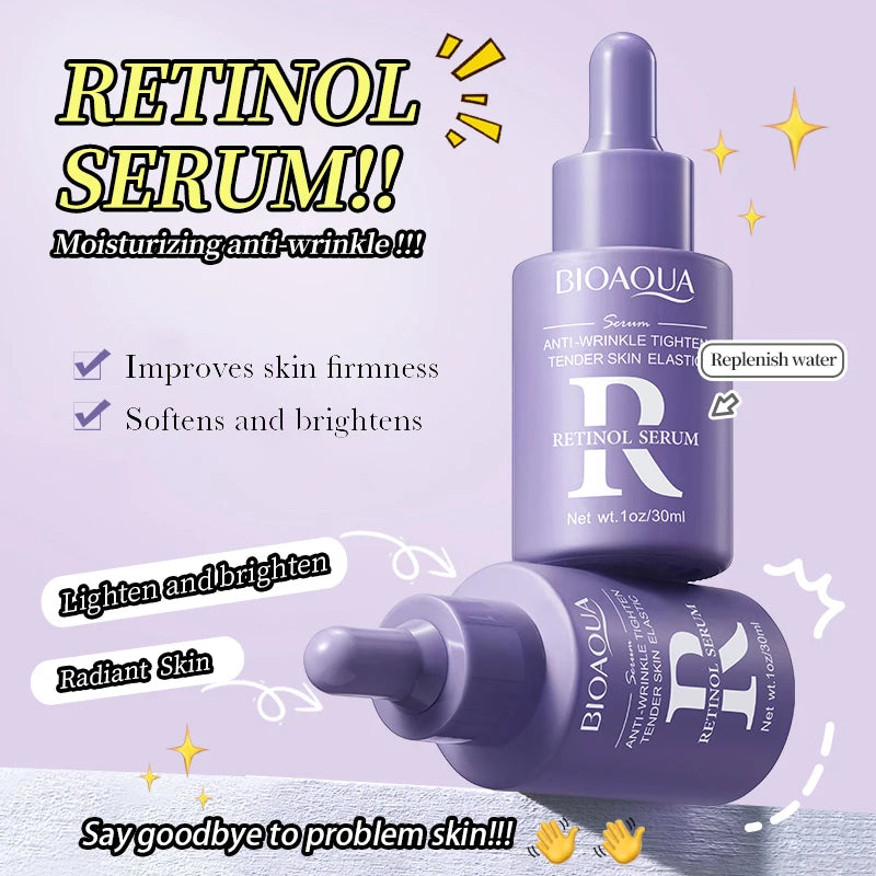 BIOAQUA Vitamin C & Retinol Serum – Brightening, Hydrating, Anti-Aging Skincare