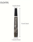 Smudge-proof long-lasting microblading brow pen