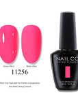 NAILCO Soak-Off Gel Nail Polish – Salon Color, Base & Top Coat (15ml)