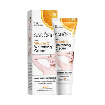SADOER Vitamin C Brightening Body Lotion - Moisturizing, Smoothing & Anti-Drying Cream