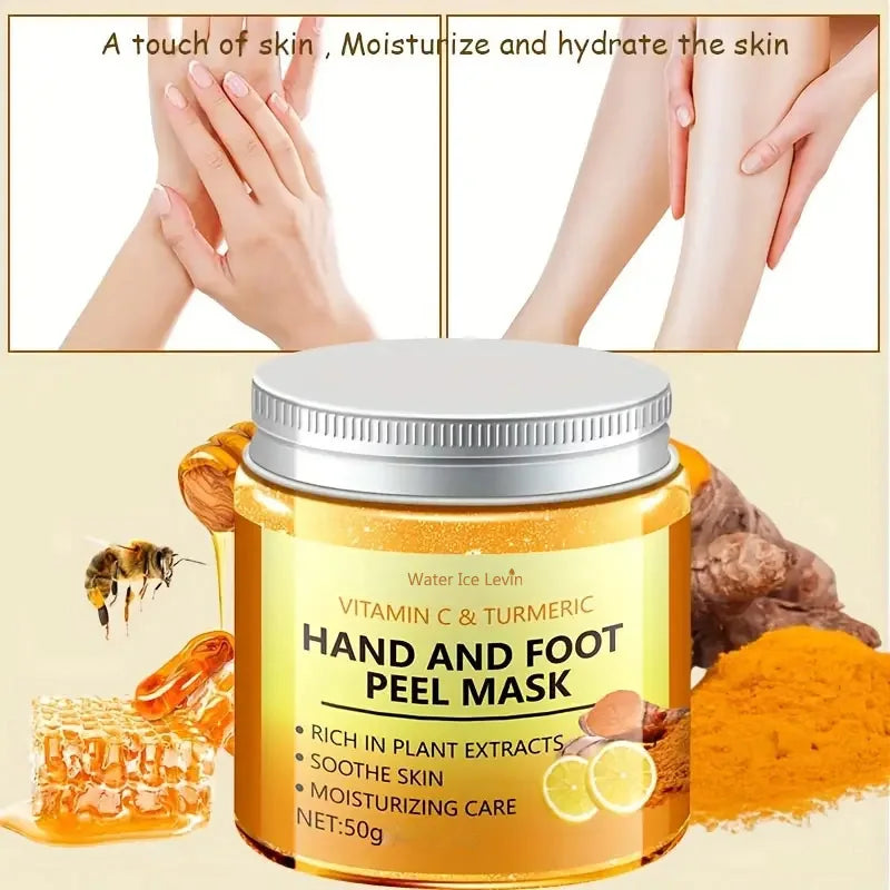 Vtamin c turmeric hand wax mask