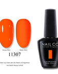 NAILCO Soak-Off Gel Nail Polish – Salon Color, Base & Top Coat (15ml)