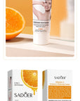 SADOER Vitamin C Brightening Body Lotion - Moisturizing, Smoothing & Anti-Drying Cream