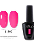 NAILCO Soak-Off Gel Nail Polish – Salon Color, Base & Top Coat (15ml)