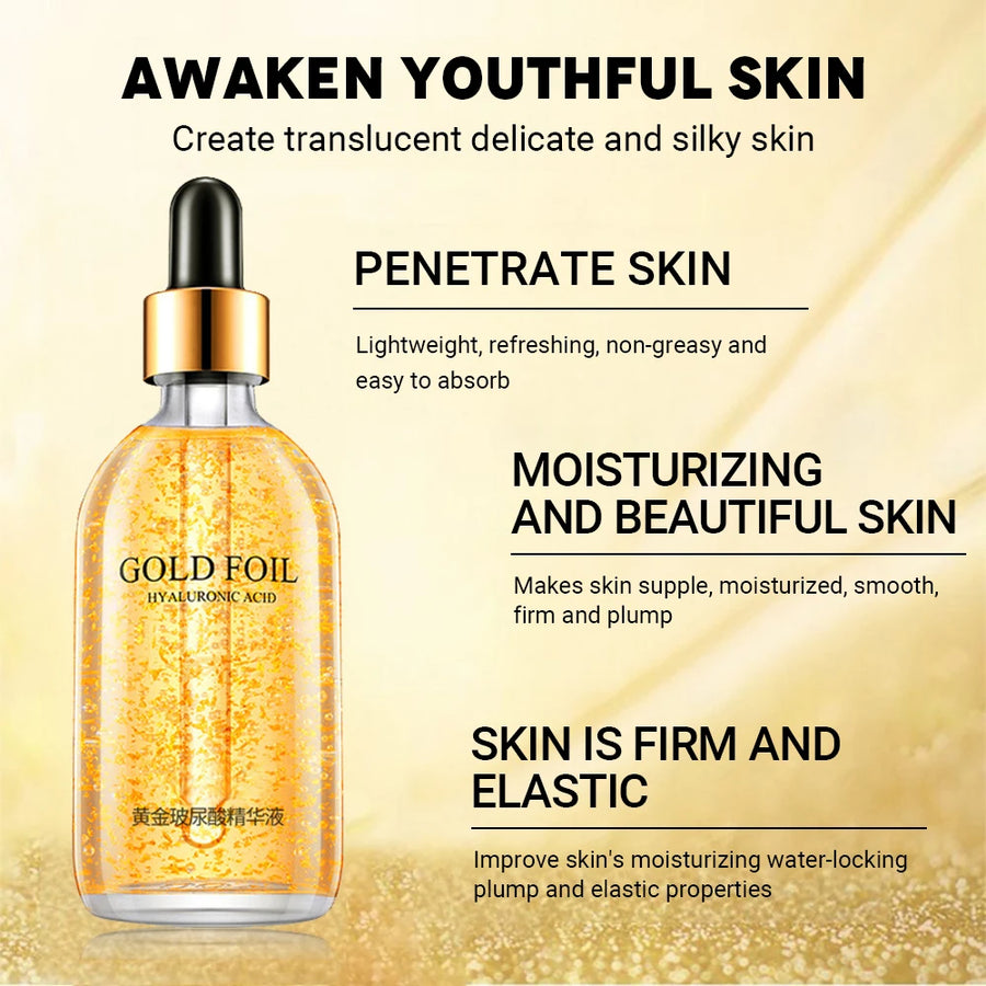 24k Gold Hyaluronic Acid Face Serum - My Radiance Skin 