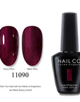 NAILCO Soak-Off Gel Nail Polish – Salon Color, Base & Top Coat (15ml)
