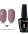 NAILCO Soak-Off Gel Nail Polish – Salon Color, Base & Top Coat (15ml)