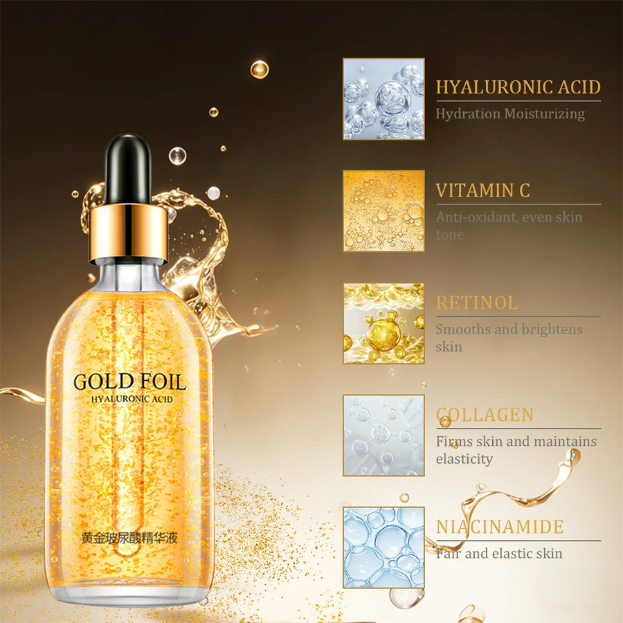 24k Gold Hyaluronic Acid Face Serum - My Radiance Skin 