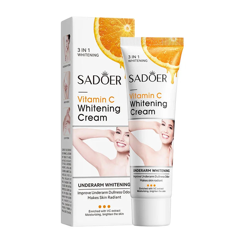 SADOER Vitamin C Brightening Body Lotion - Moisturizing, Smoothing & Anti-Drying Cream