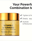 Turmeric Vitamin C Retinol Cream for Face - Moisturizing, Firming, Lightening, Whitening Skincare