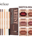 Face Secret Sculpting Matte Lip Liner Set | Weightless & Blendable Precision Pencil