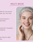 Calcium & Collagen Multi-Balm Stick | Anti-Wrinkle Moisturizer for Face, Eyes & Neck