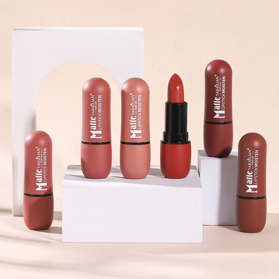6 Pcs Matte Velvet Lipstick Set