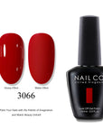 NAILCO Soak-Off Gel Nail Polish – Salon Color, Base & Top Coat (15ml)