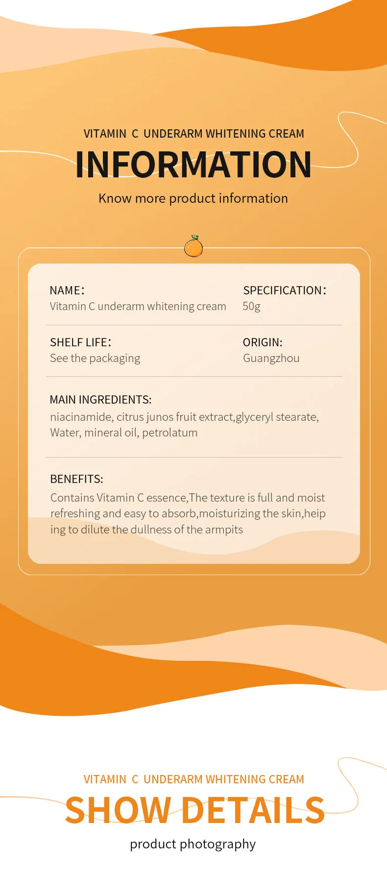 SADOER Vitamin C Brightening Body Lotion - Moisturizing, Smoothing & Anti-Drying Cream