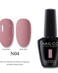 NAILCO Soak-Off Gel Nail Polish – Salon Color, Base & Top Coat (15ml)
