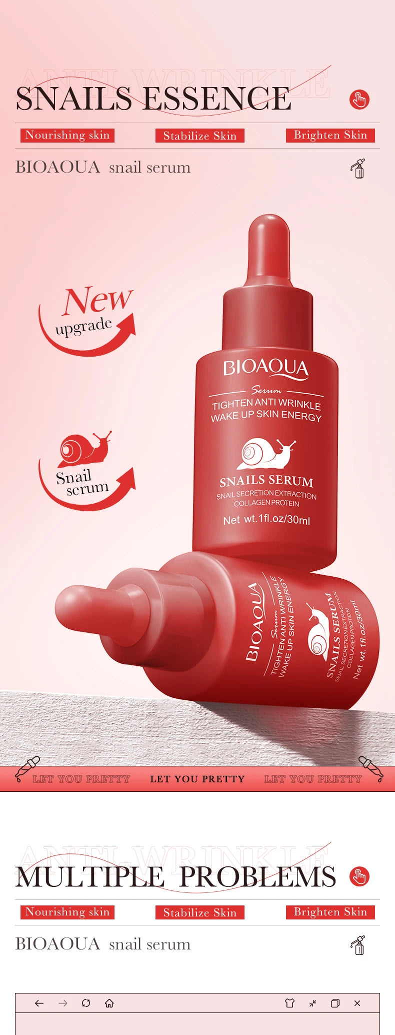 BIOAQUA Vitamin C & Retinol Serum – Brightening, Hydrating, Anti-Aging Skincare